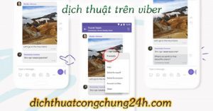 dịch thuật trên viber